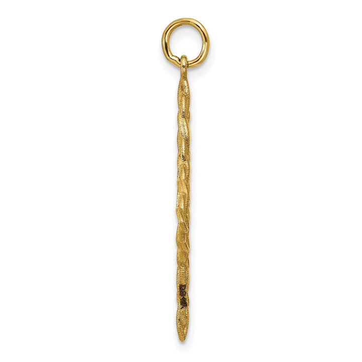 14K Yellow Gold Polished Fancy Design Celtic Knot Pendant