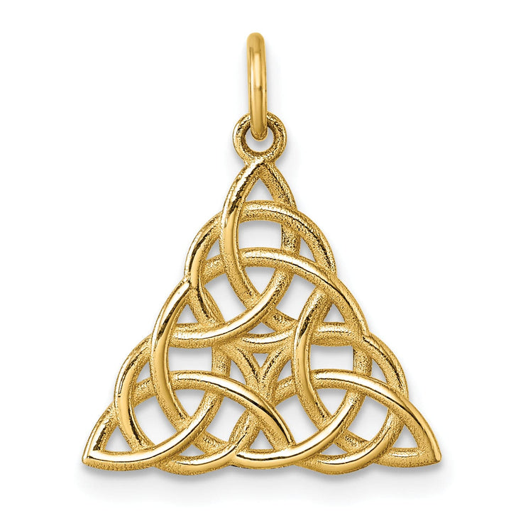 14K Yellow Gold Polished Celtic Knot Design Pendant