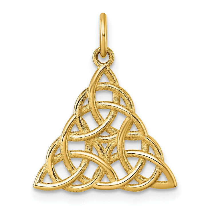 14K Yellow Gold Polished Celtic Knot Design Pendant
