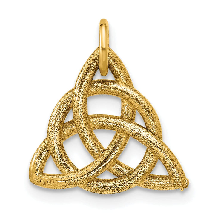 14K Yellow Gold Polished Finish Celtic Knot Pendant