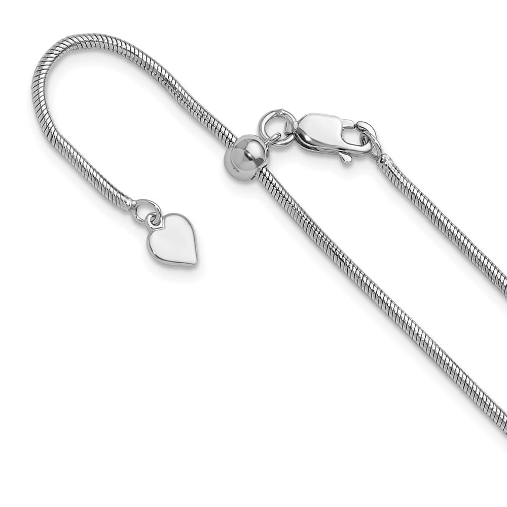 Lovely Rita's Chains Sterling Silver Adjustable 1.6mm Snake Chain