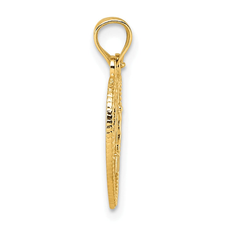 14K Yellow Gold Te Amo Guadalupe and Crucifix Break-Apart Pendant