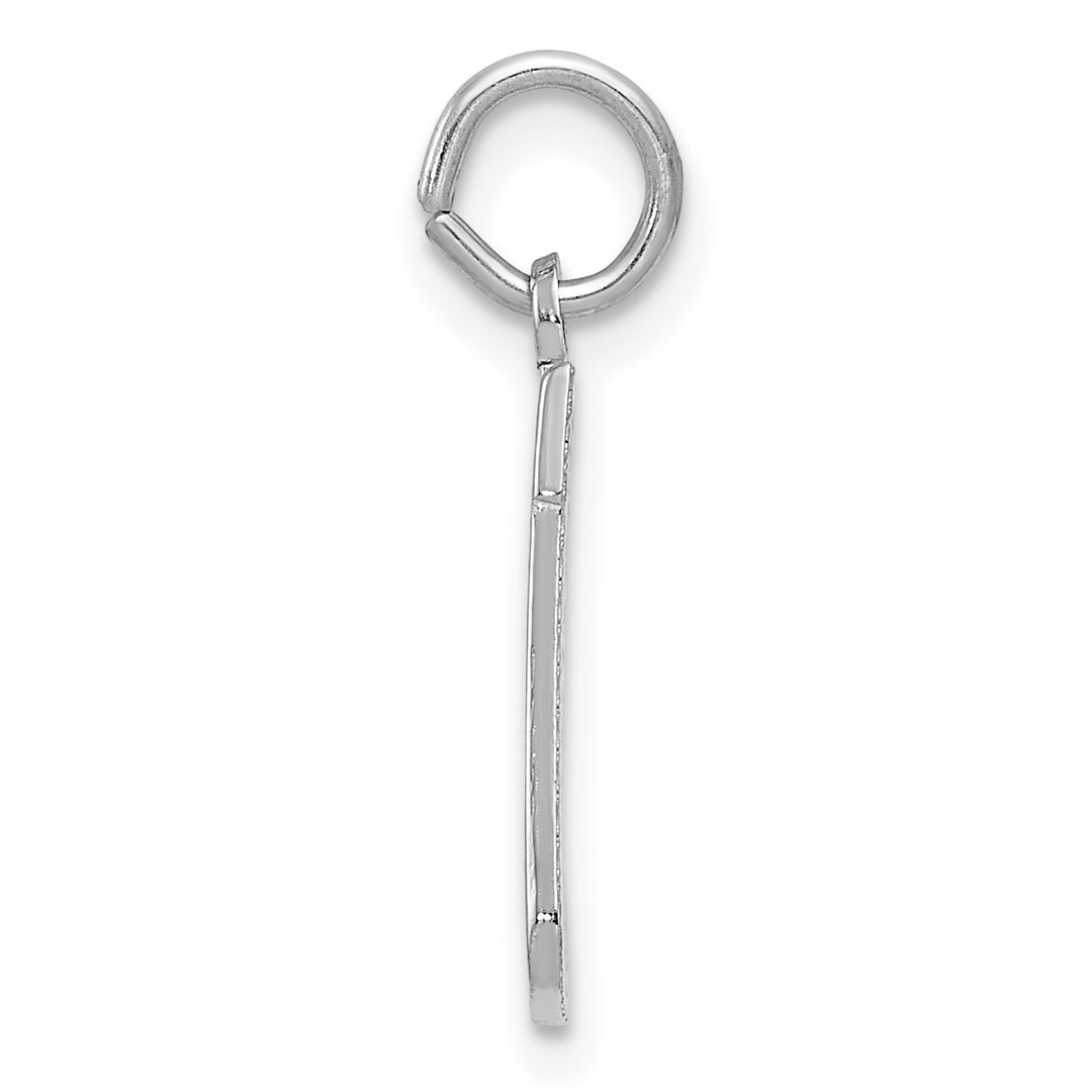 14k White Gold Christmas Stocking Charm Pendant