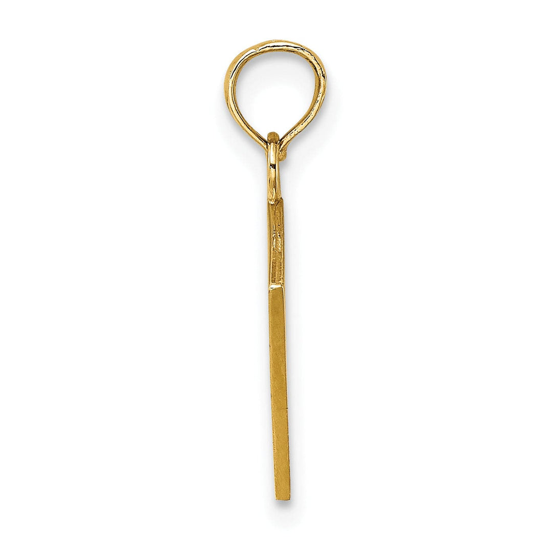 14K Yellow Gold Jack of Clubs, Ace of Hearts Cards Pendant