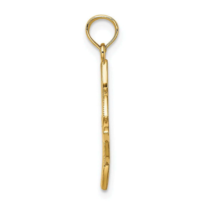 14k Yellow Gold Small Celtic Eternity Knot Charm Pendant