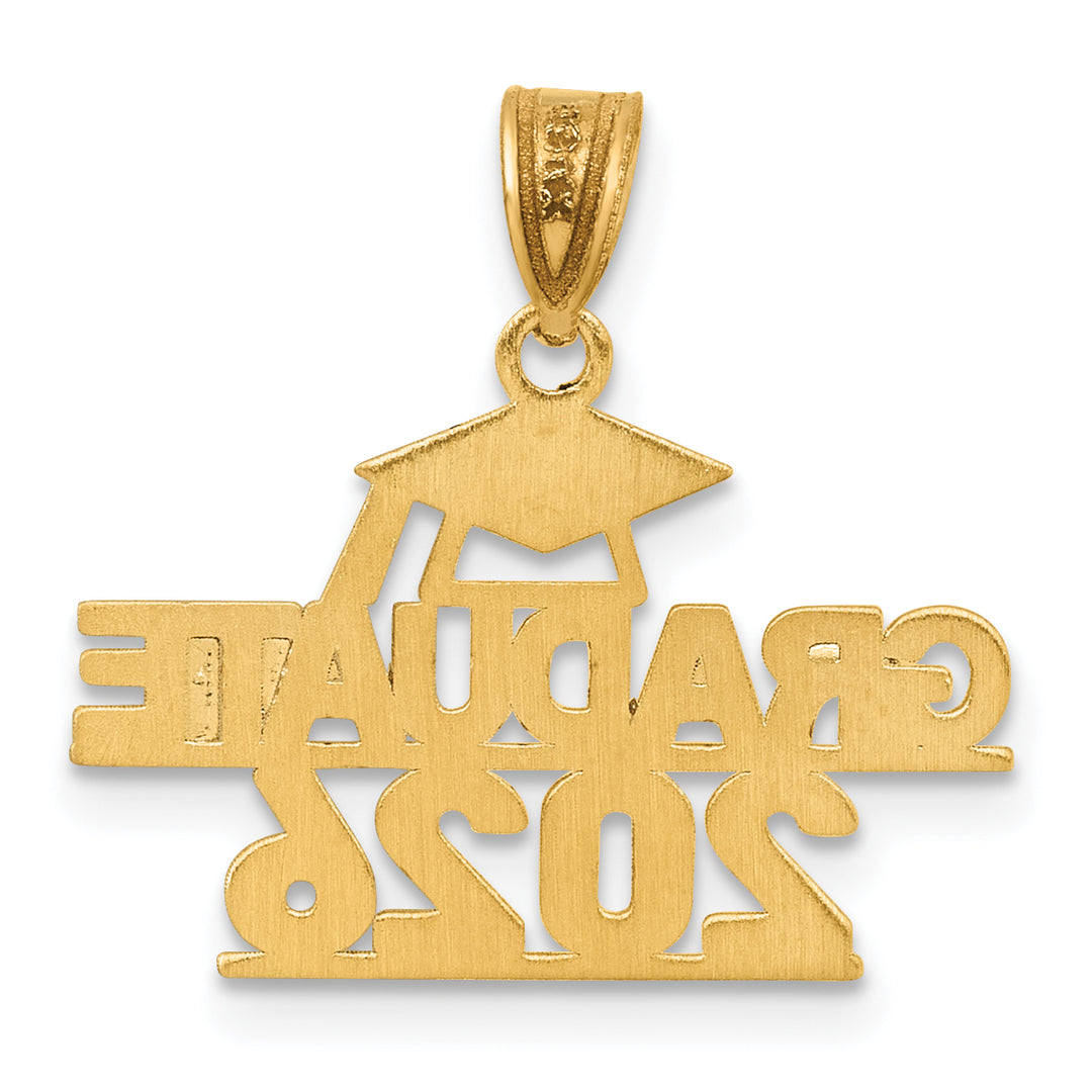 14K Yellow Gold GRADUATE 2026 Under Cap Charm