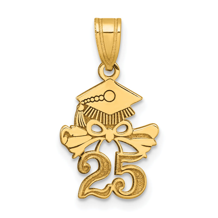 14K Yellow Gold Graduation Cap and Diploma 25 Charm