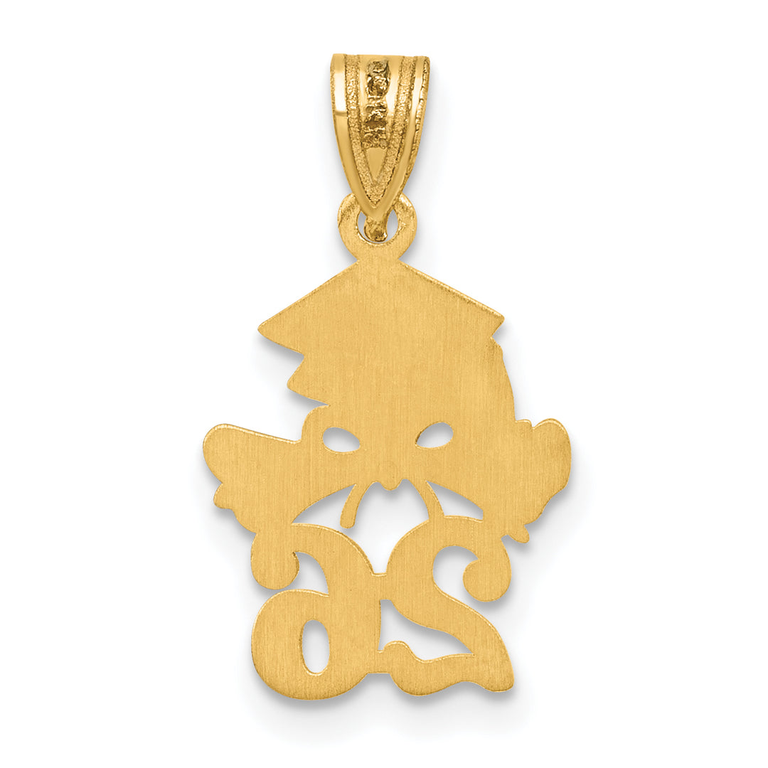14K Yellow Gold Graduation Cap Diploma 26 Charm