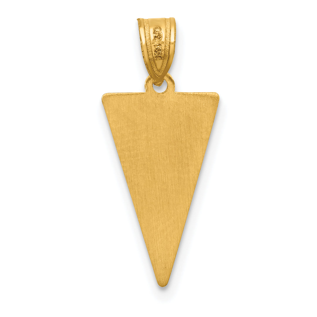 14K Yellow Gold Class Of 2025 Rally Flag Graduation Charm