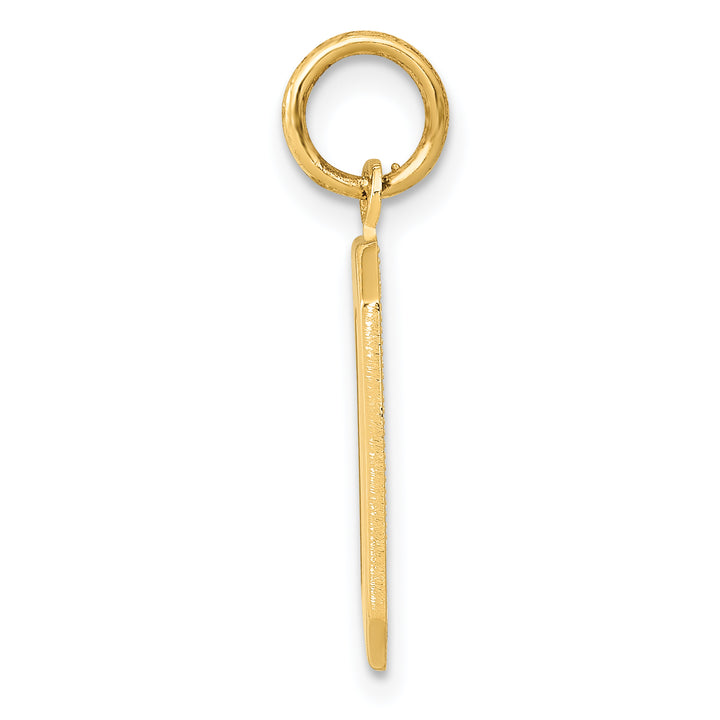 14k Yellow Gold Medium Polished Number 0 Charm