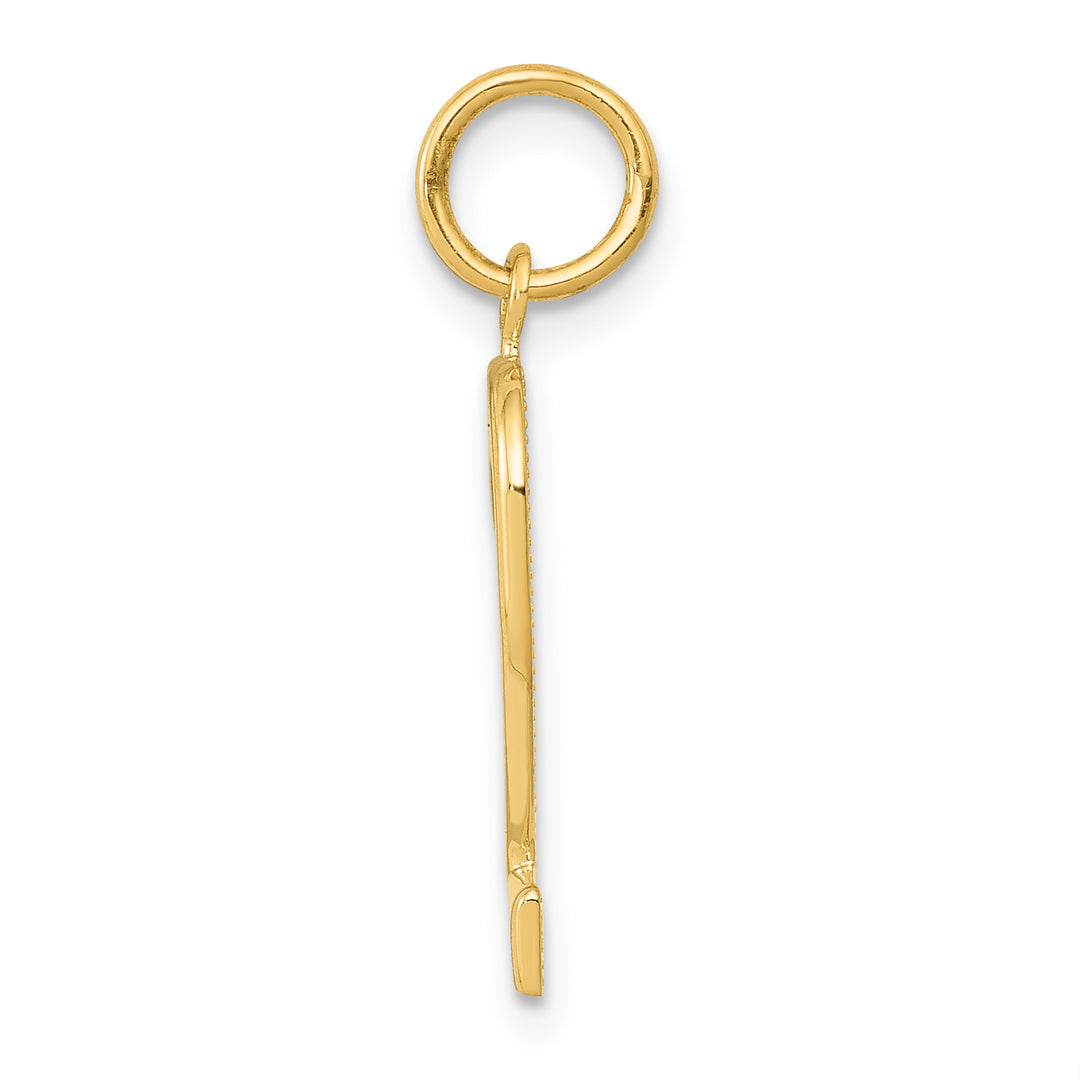 14k Yellow Gold Medium Polished Number 2 Charm