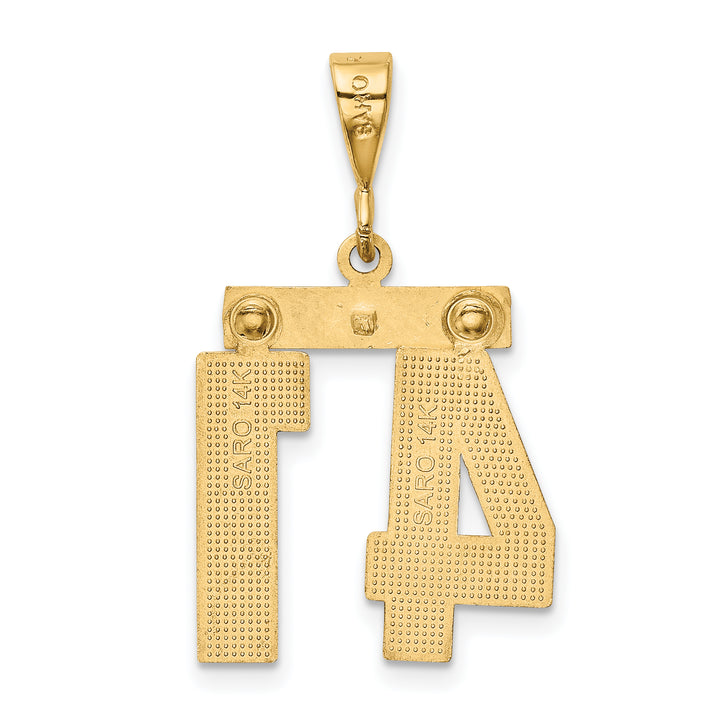 14k Yellow Gold Medium Polished Number 41 Charm