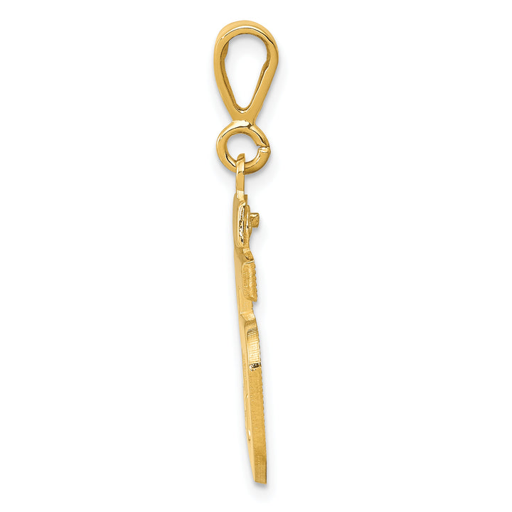 14k Yellow Gold Medium Polished Number 55 Charm