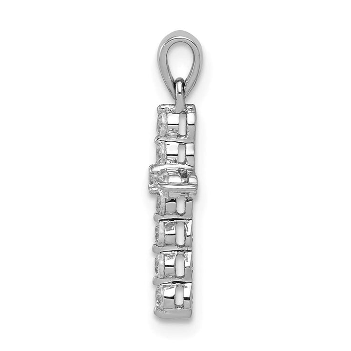 Lovely Rita's Pendants & Charms 10K White Gold Small 1/4 ct Diamond Cross Pendant