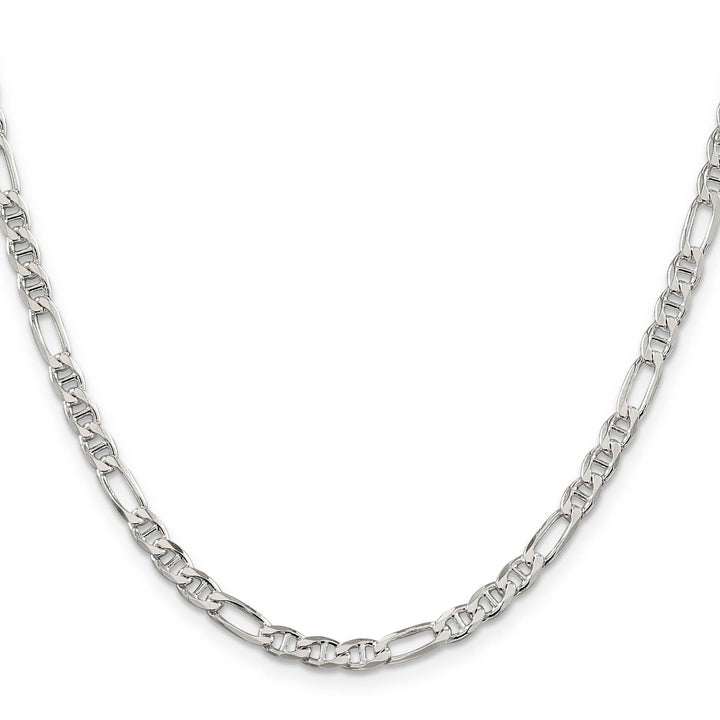 Sterling Silver 3.75mm Figaro Anchor Chain 26 Inch