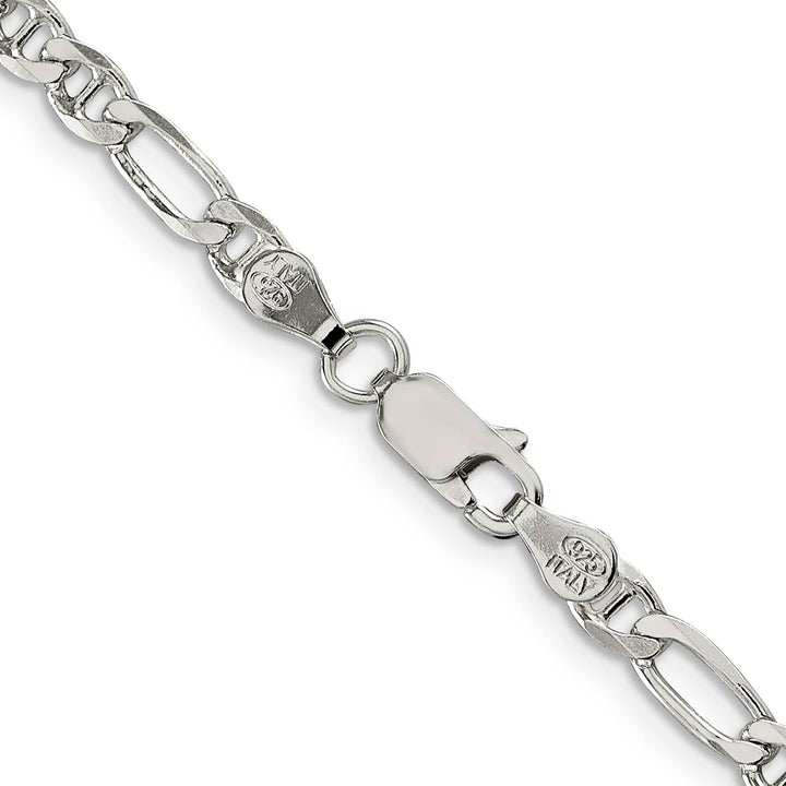 Sterling Silver 3.75mm Figaro Anchor Chain 26 Inch