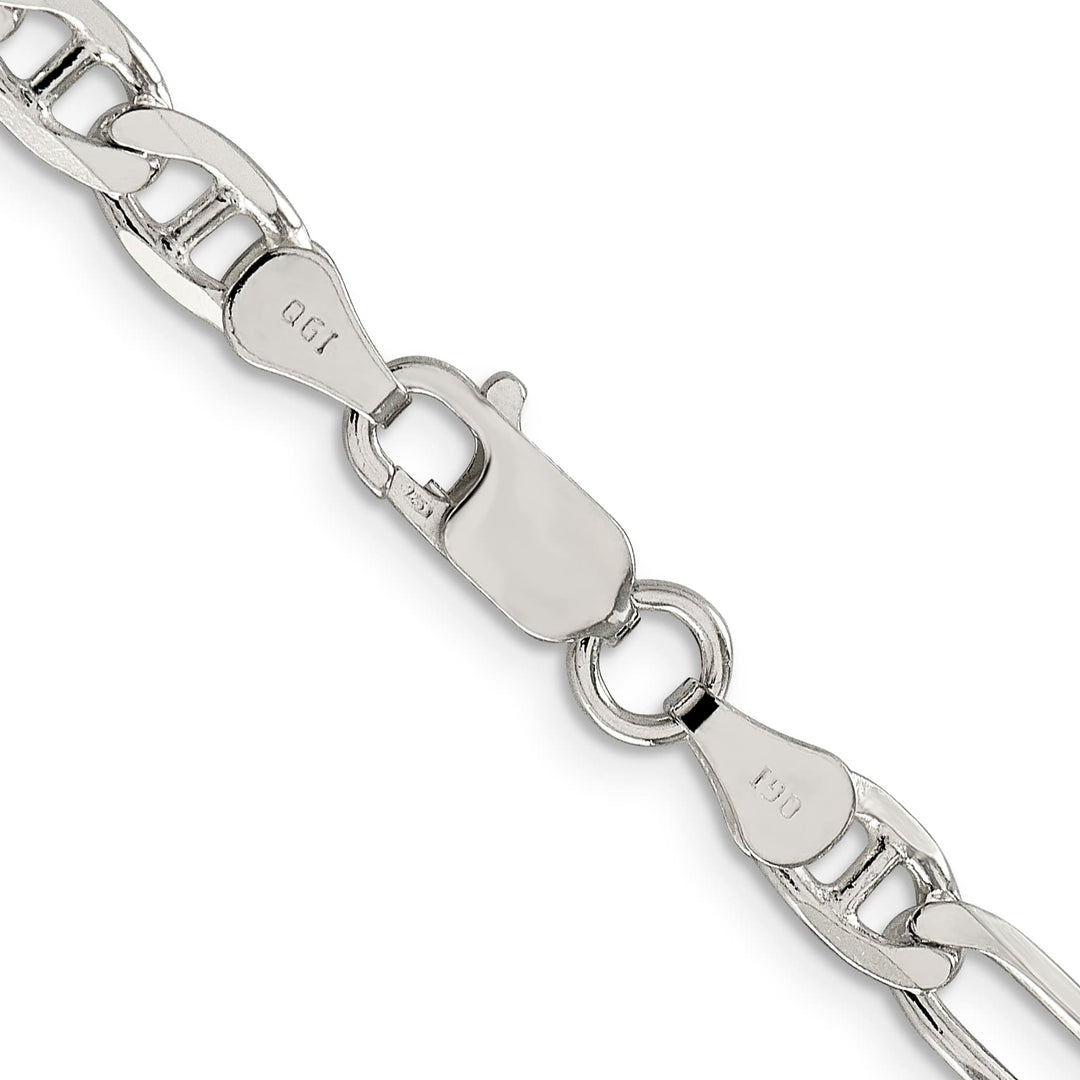 Sterling Silver 5.5mm Figaro Anchor Chain 26 Inch