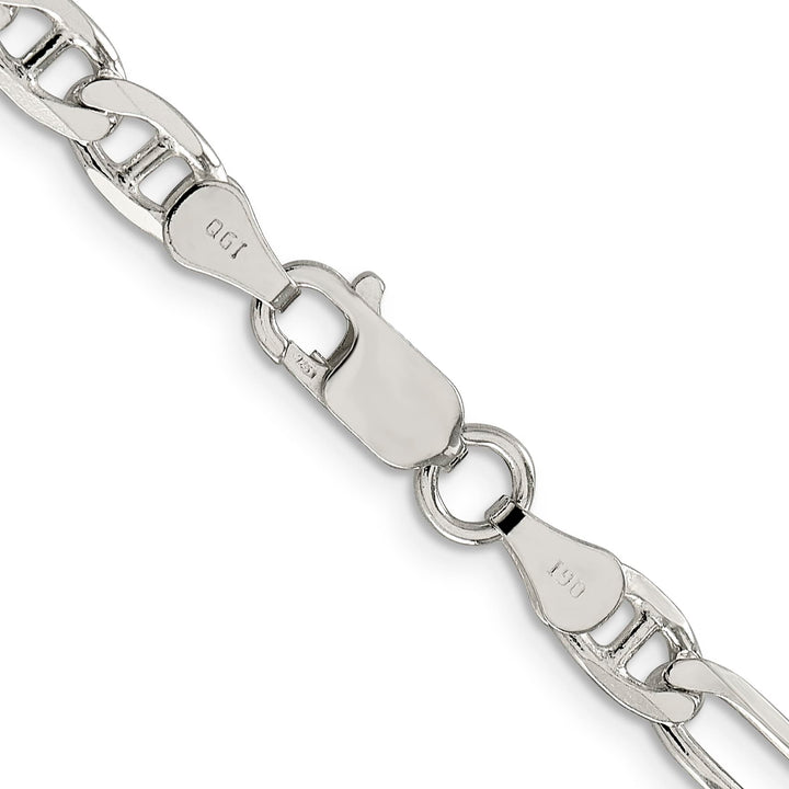 Sterling Silver 5.5mm Figaro Anchor Chain 26 Inch