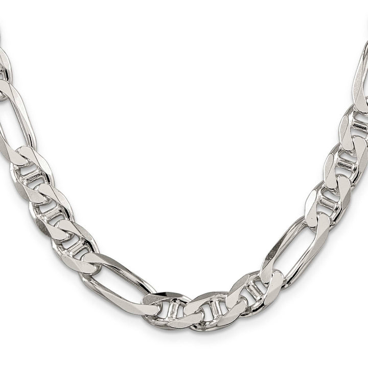 Sterling Silver 8.75mm Figaro Anchor Chain 26 Inch