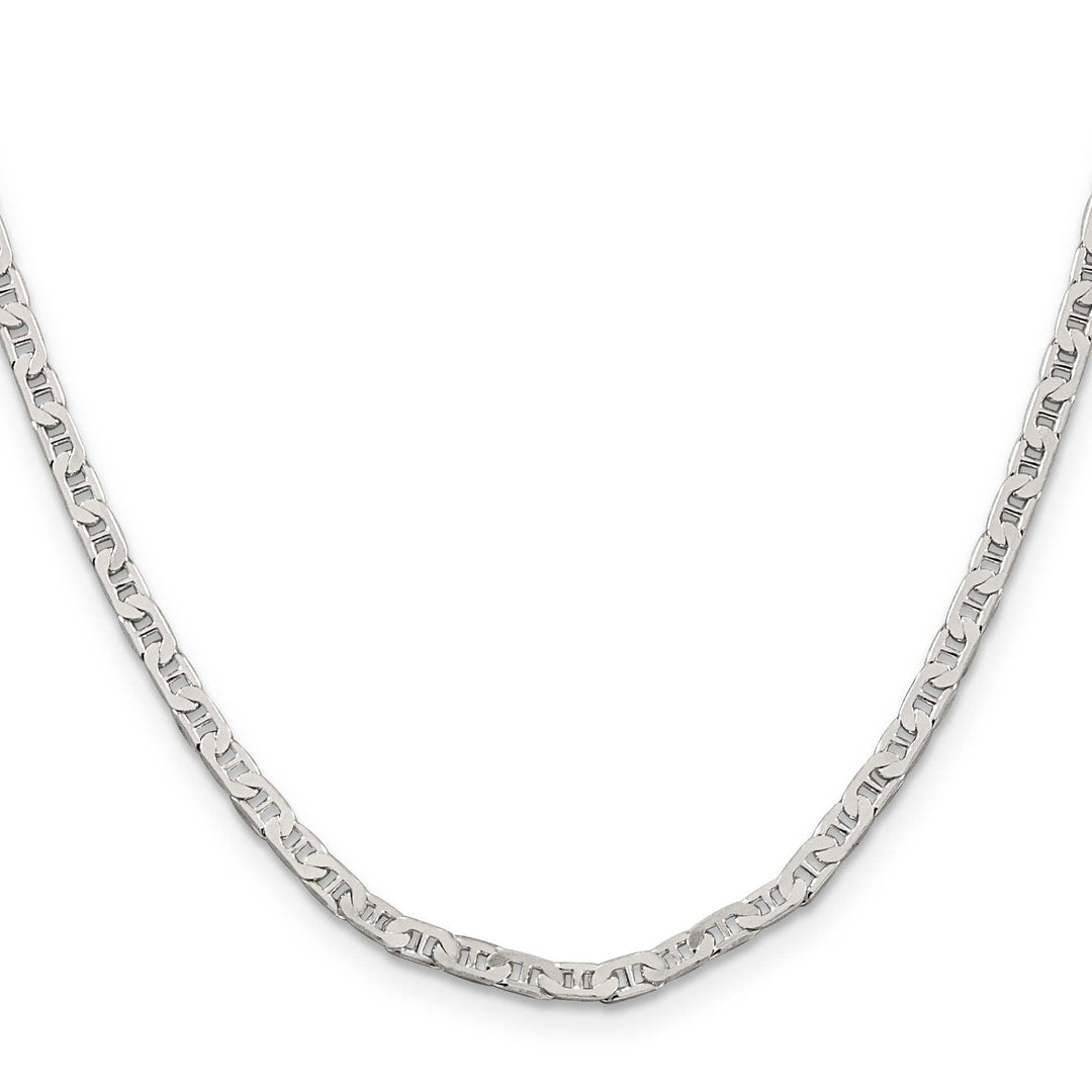 Sterling Silver 3mm Flat Anchor Chain 26 Inch