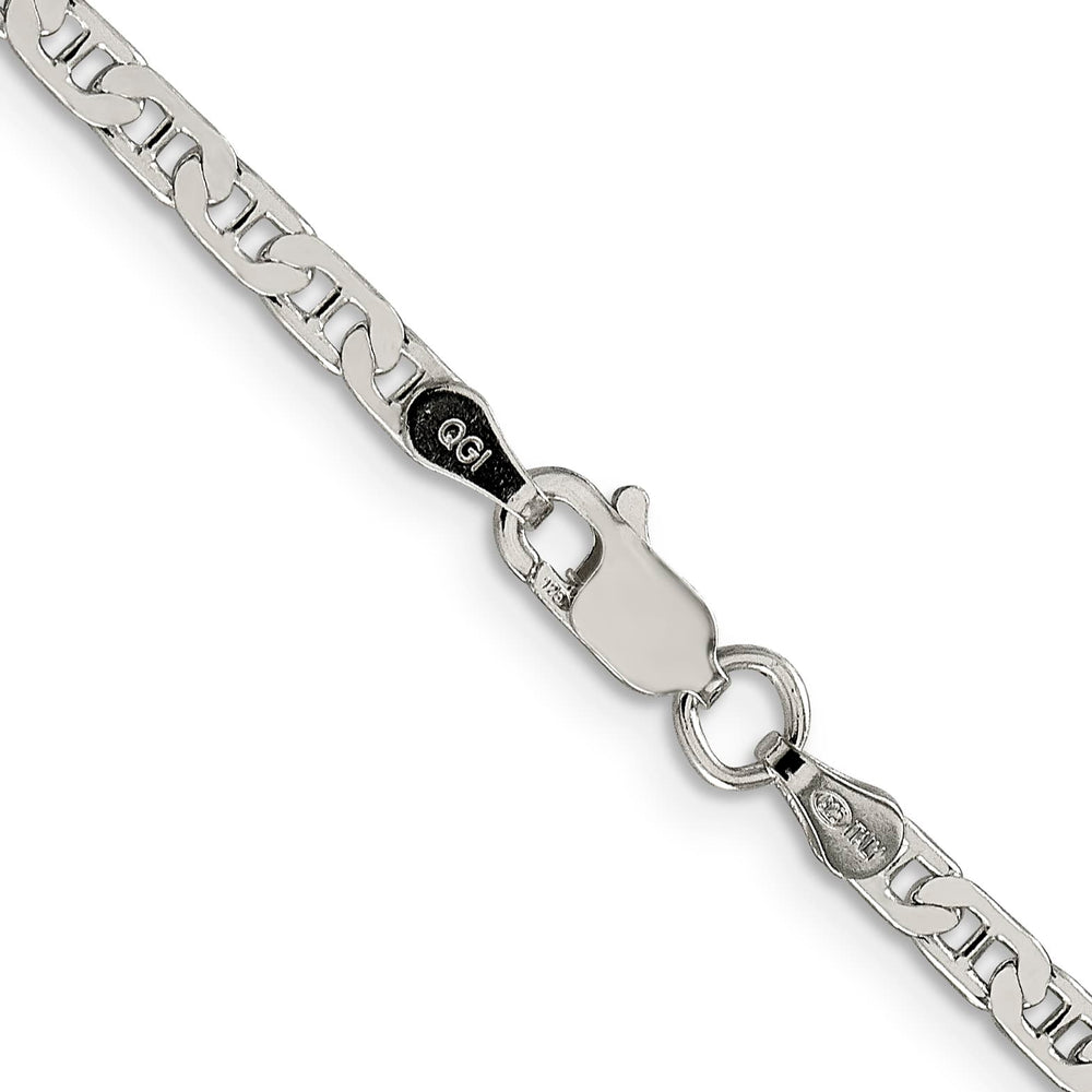 Sterling Silver 3mm Flat Anchor Chain 26 Inch