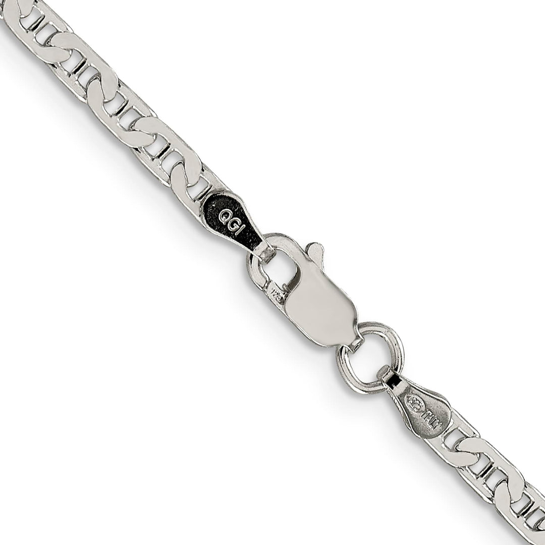 Sterling Silver 3mm Flat Anchor Chain 26 Inch