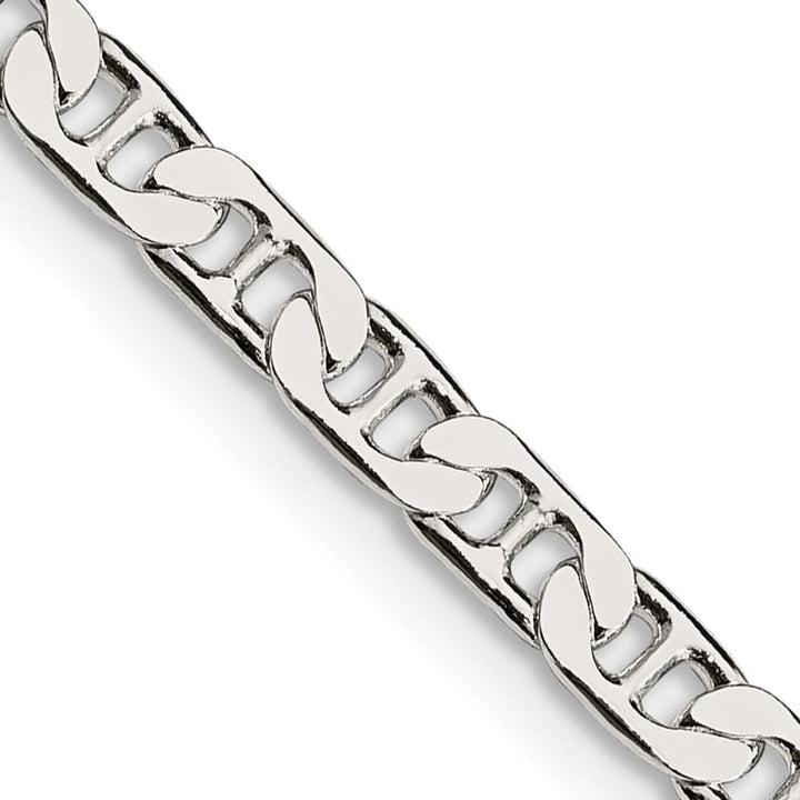 Sterling Silver 3.75mm Flat Anchor Chain 26 Inch