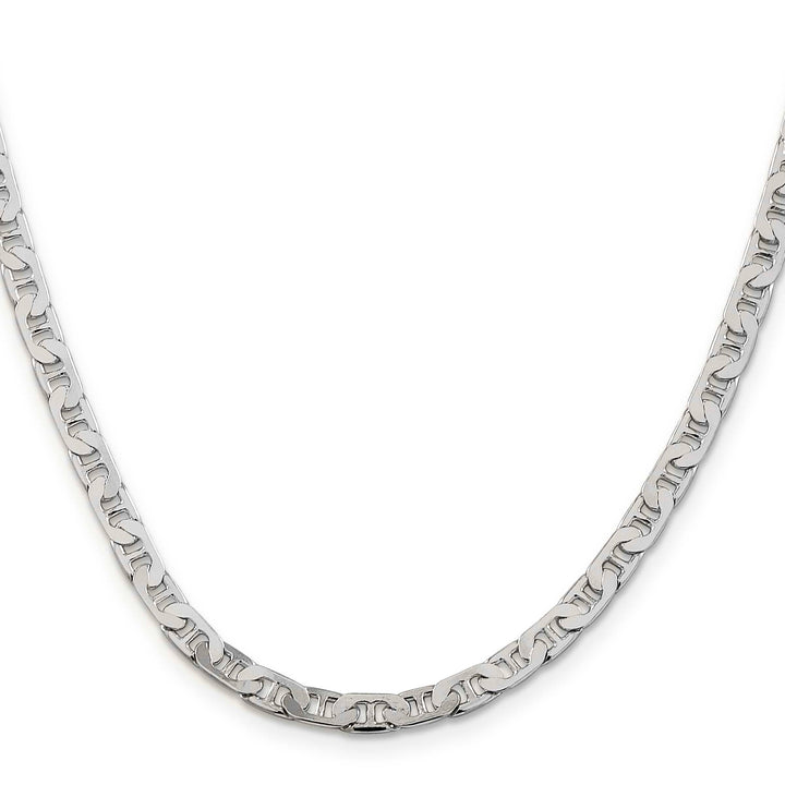 Sterling Silver 4.5mm Flat Anchor Chain 26 Inch