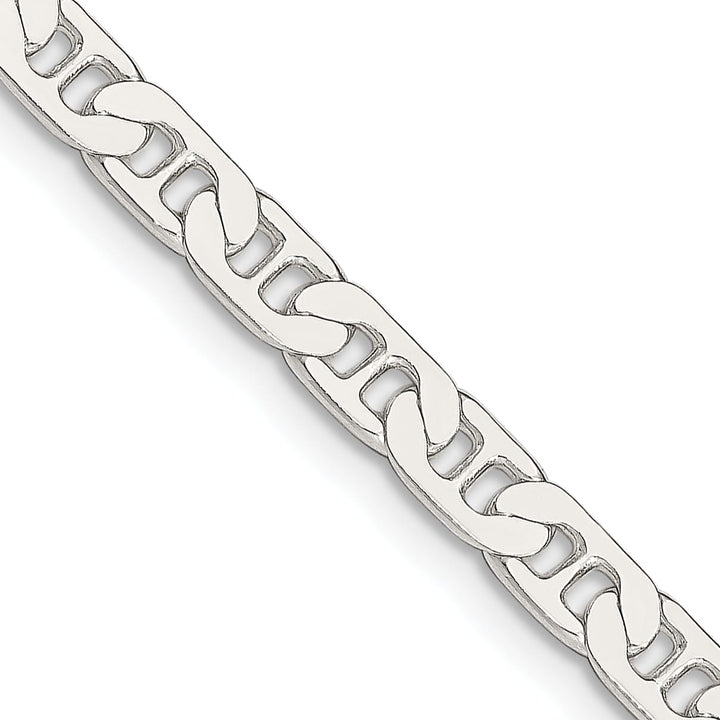 Sterling Silver 4.5mm Flat Anchor Chain 26 Inch