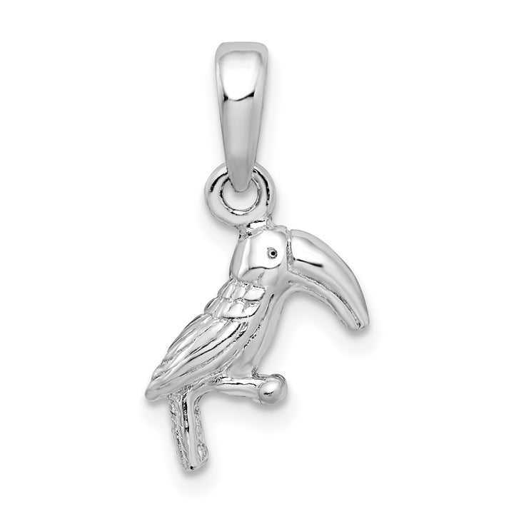 Sterling Silver 3D Toucan Bird Pendant