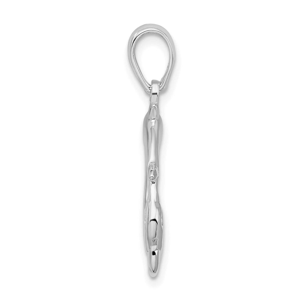 Sterling Silver 3 Dolphin Circle Pendant
