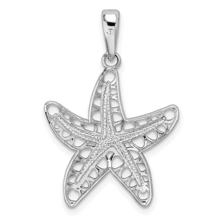 Sterling Silver Cut-Out Starfish Pendant