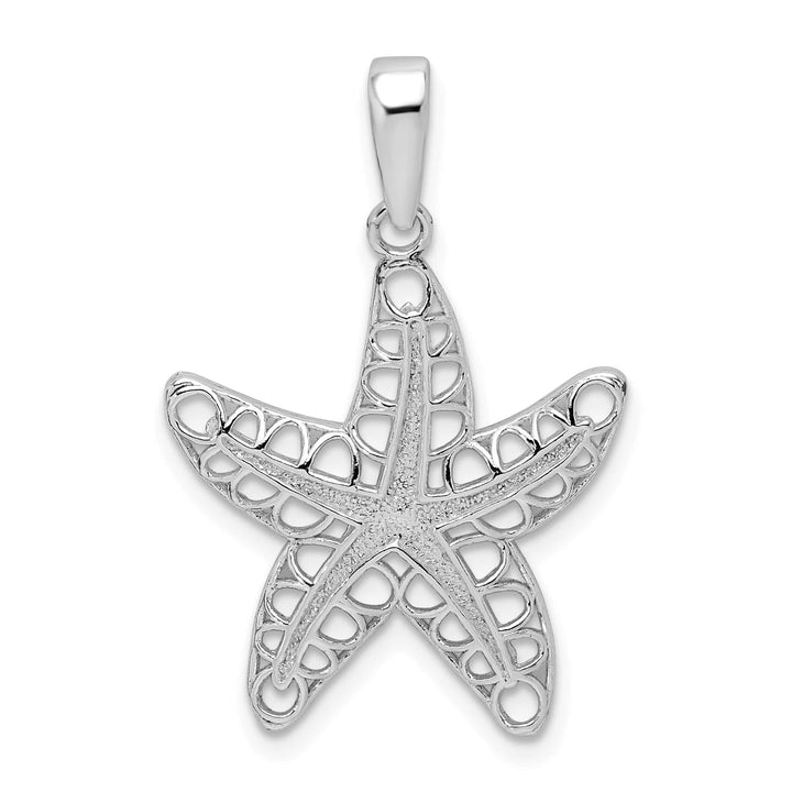 Sterling Silver Cut-Out Starfish Pendant