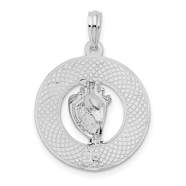 Sterling Silver Marco Island with Shell Pendant