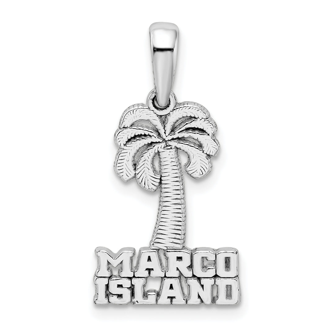Sterling Silver Marco Island Palm Tree Pendant