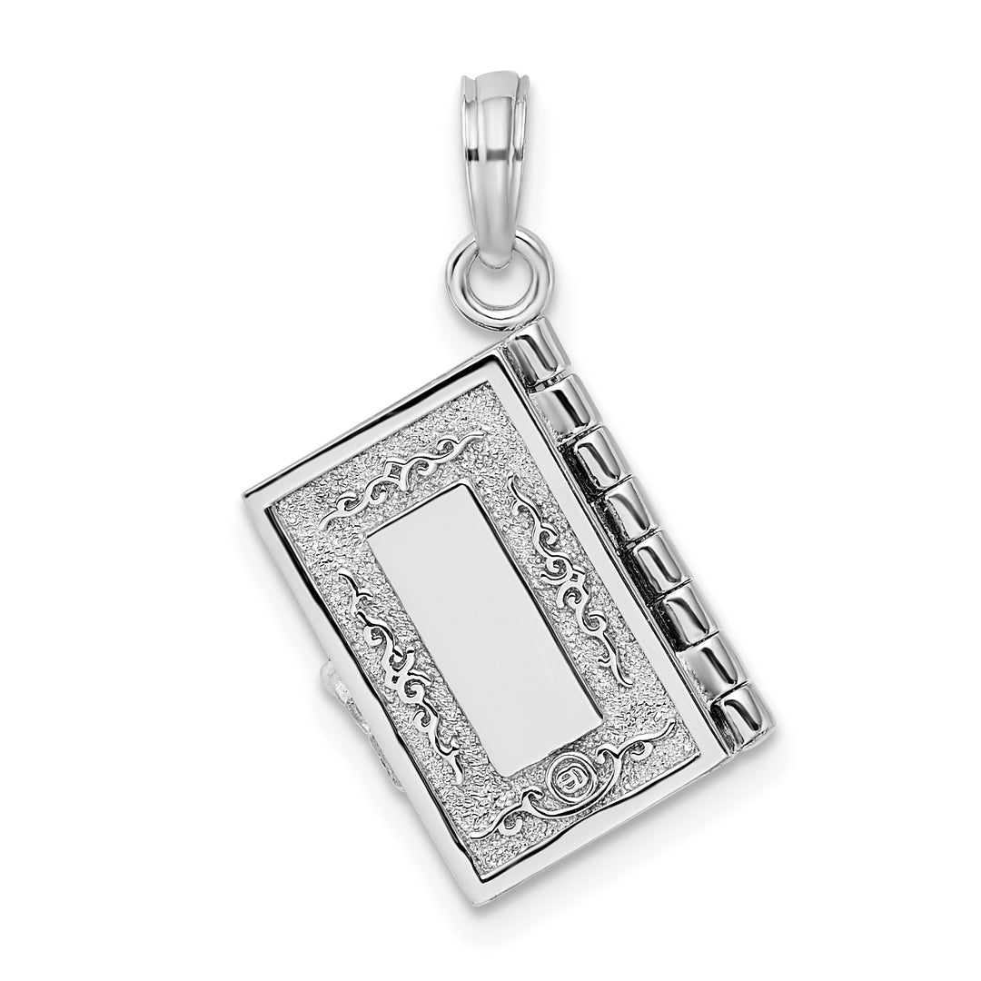 Sterling Silver 3D Moveable Lord's Prayer Bible Pendant