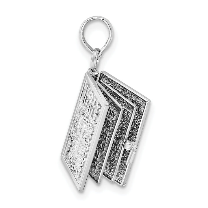 Sterling Silver 3D Moveable Lord's Prayer Bible Pendant