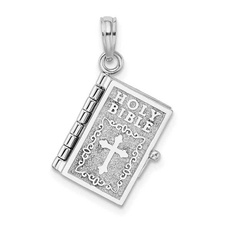 Sterling Silver 3D Moveable Lord's Prayer Bible Pendant