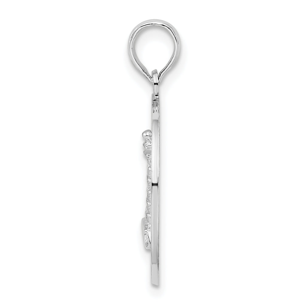 Sterling Silver St. Augustine with Lighthouse Circle Pendant