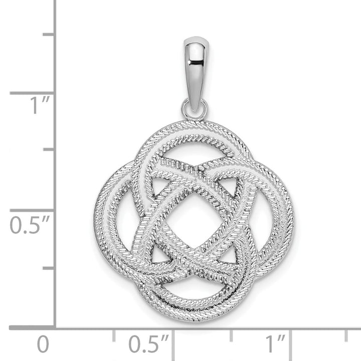 Lovely Rita's Pendants & Charms Sterling Silver Polished Celtic Circle Eternity Knot Pendant