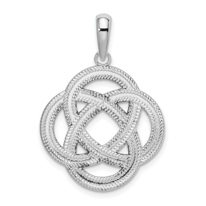 Lovely Rita's Pendants & Charms Sterling Silver Polished Celtic Circle Eternity Knot Pendant
