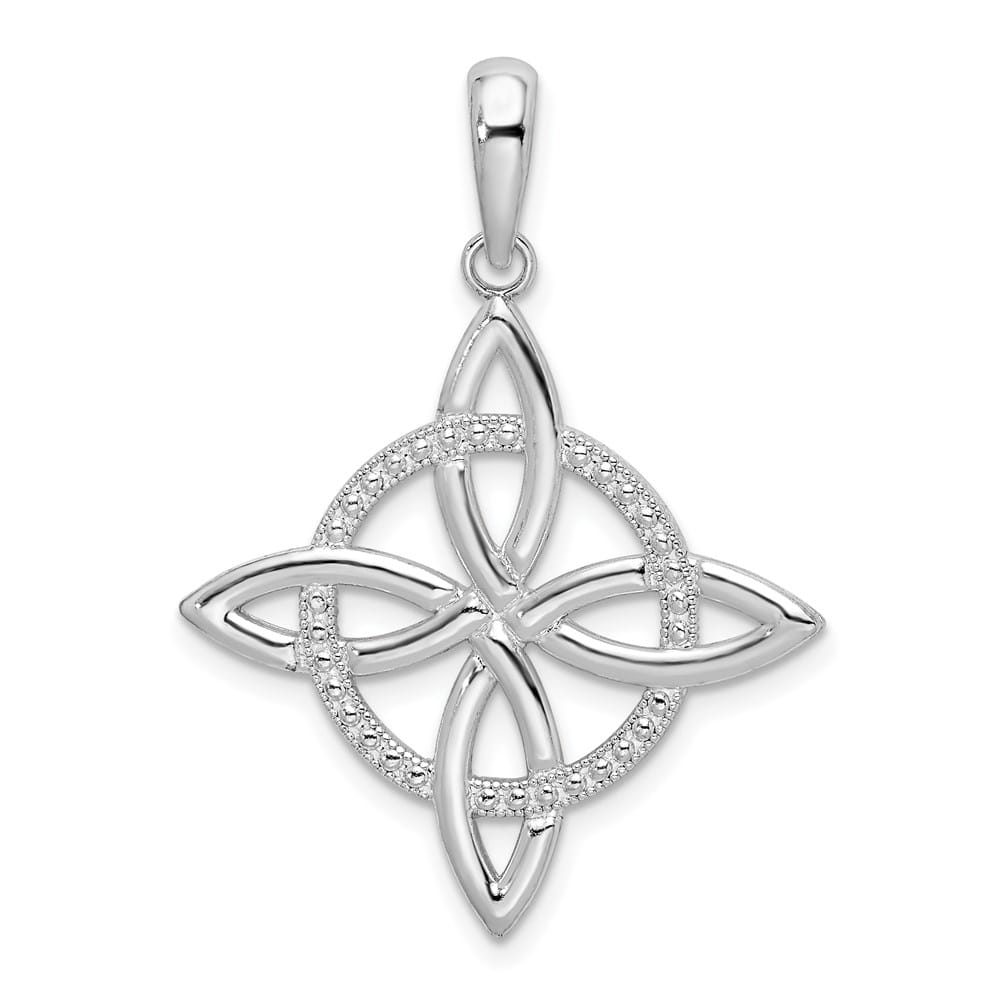 Lovely Rita's Pendants & Charms Sterling Silver Polished Celtic Eternity Knot Pendant