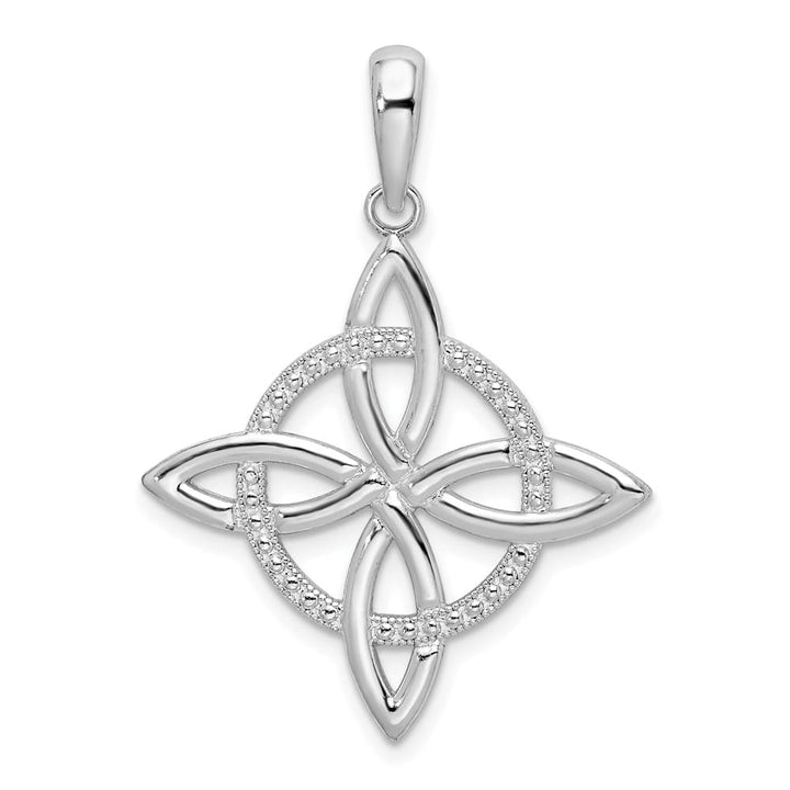 Lovely Rita's Pendants & Charms Sterling Silver Polished Celtic Eternity Knot Pendant