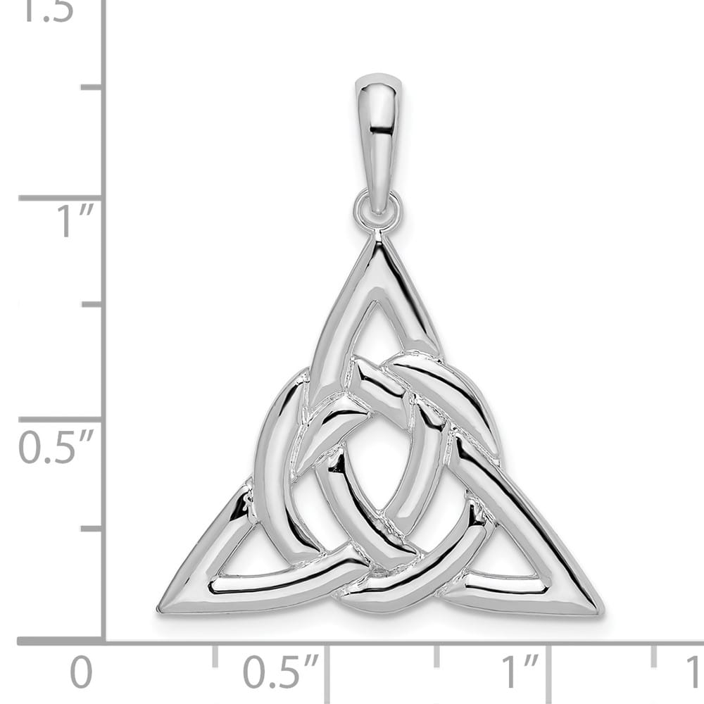 Lovely Rita's Pendants & Charms Sterling Silver Polished Celtic Trinity Knot Pendant