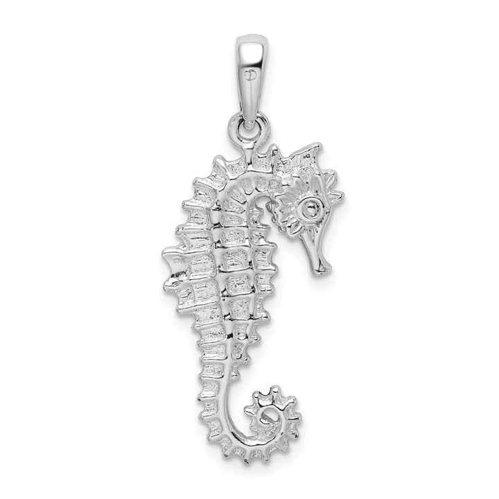 Sterling Silver 3D Sea Horse Pendant
