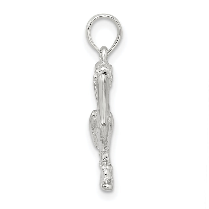 Sterling Silver Small 3D Standing Moveable Mouth Pelican Pendant