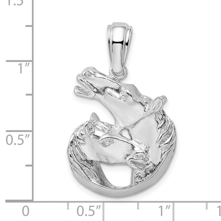 Lovely Rita's Pendants & Charms Sterling Silver Polished Horse and Foal Pendant