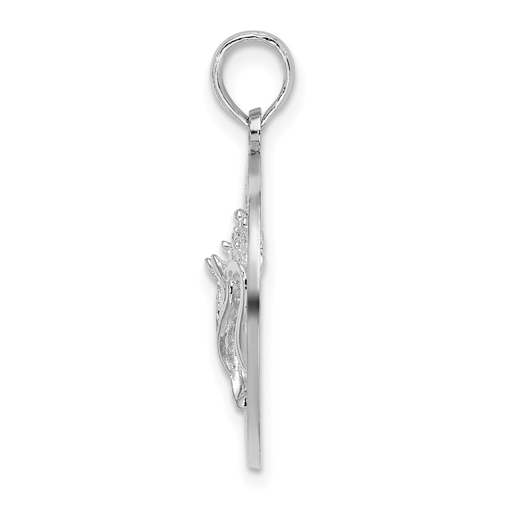 Sterling Silver Sanibel Circle with Shell Pendant