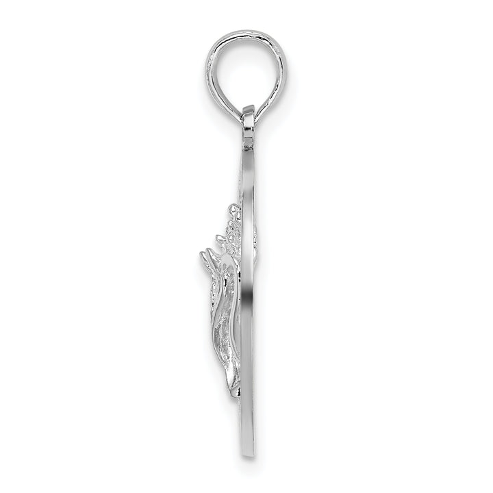 Sterling Silver Sanibel Circle with Shell Pendant