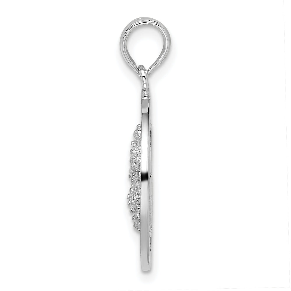 Sterling Silver Sanibel Circle with Starfish Pendant